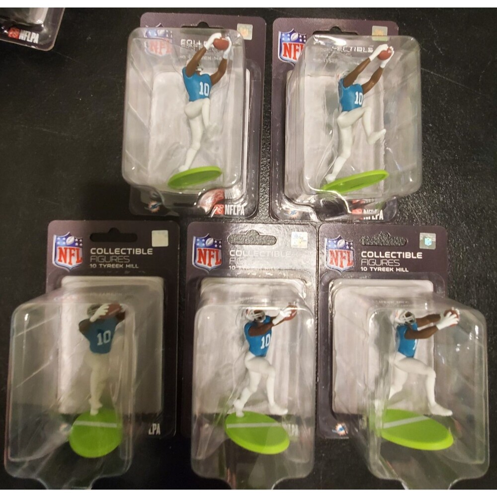 LOT of (5) NFL Excite Series 1 Collectible 2.5" Mini Figures Tyreek Hill - NEW